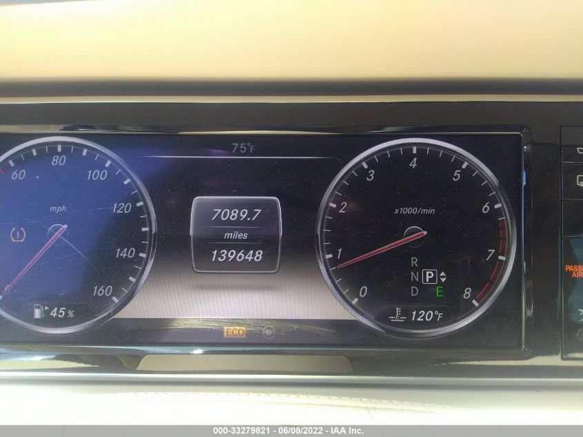 2014 MERCEDES-BENZ S-CLASS S 550 WDDUG8FB0EA065703