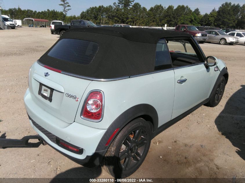 2014 MINI COOPER CONVERTIBLE S WMWZP3C58ET298229