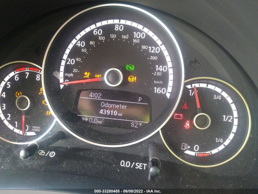 2016 VOLKSWAGEN BEETLE CONVERTIBLE 1.8T SEL 3VW507AT5GM802037
