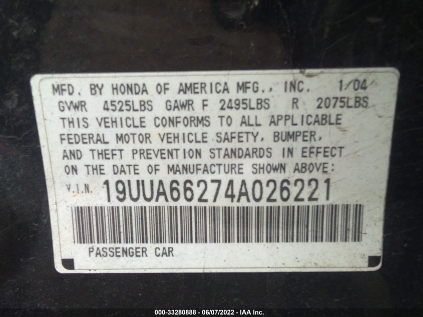 Acura Tl 2004