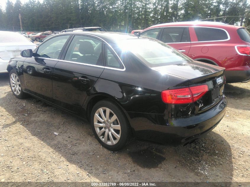 2013 AUDI A4 PREMIUM WAUBFAFL6DN045996
