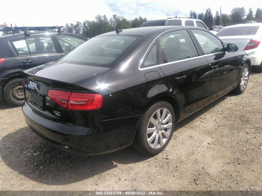 2013 AUDI A4 PREMIUM WAUBFAFL6DN045996