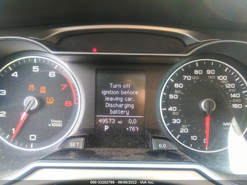 2013 AUDI A4 PREMIUM WAUBFAFL6DN045996