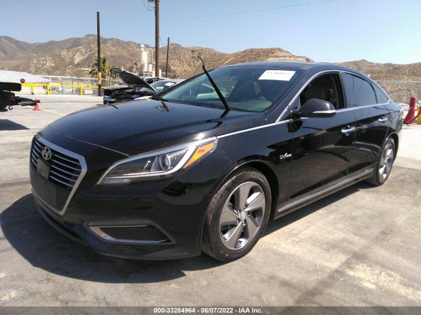2016 HYUNDAI SONATA HYBRID LIMITED KMHE34L14GA029784