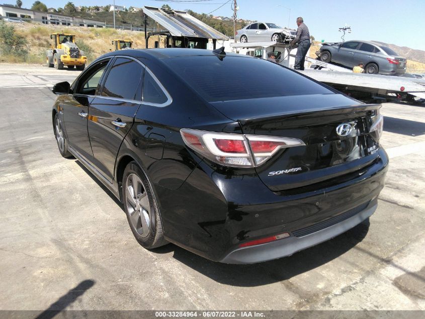 2016 HYUNDAI SONATA HYBRID LIMITED KMHE34L14GA029784