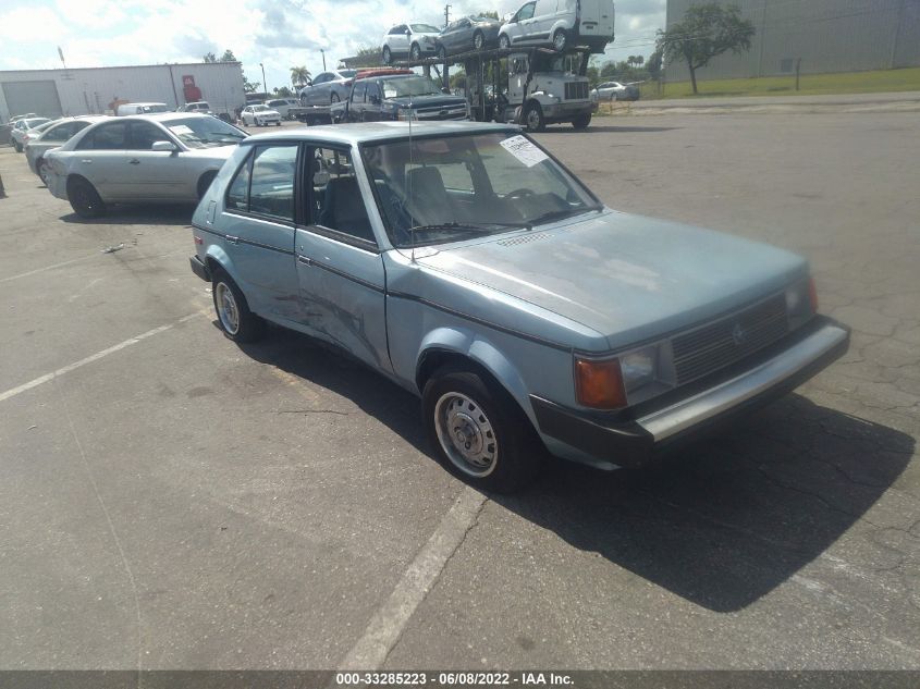 1B3BZ18D1JY119031 Dodge Omni Photo 1