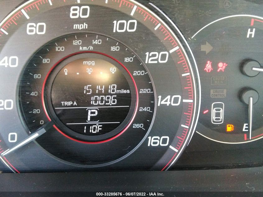 2013 HONDA ACCORD CPE EX-L 1HGCT2B83DA009733