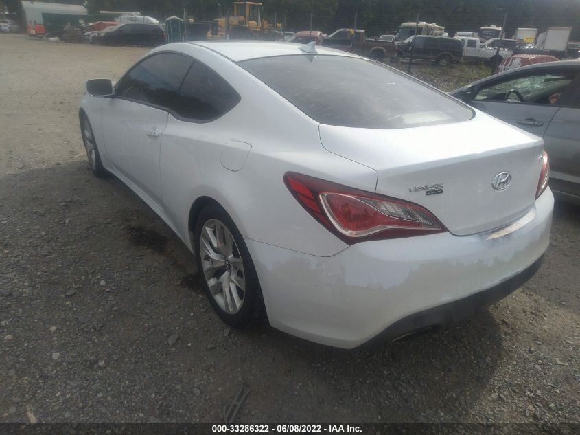 2013 HYUNDAI GENESIS COUPE 2.0T KMHHT6KD2DU112418
