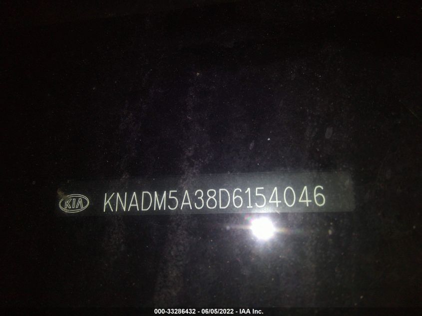 2013 KIA RIO LX KNADM5A38D6154046