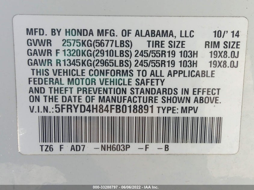 Acura Mdx 2015