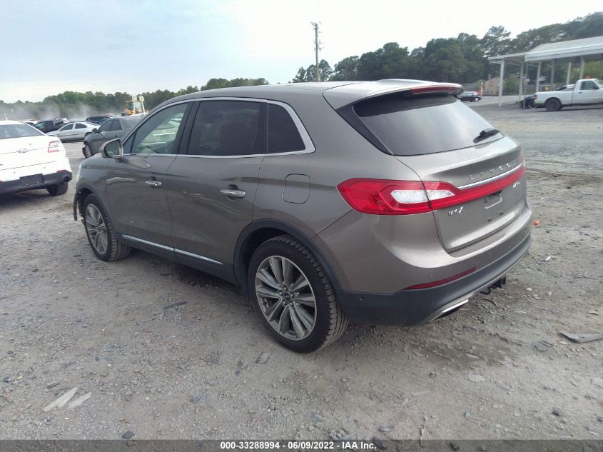 2017 LINCOLN MKX RESERVE 2LMPJ8LP6HBL38757