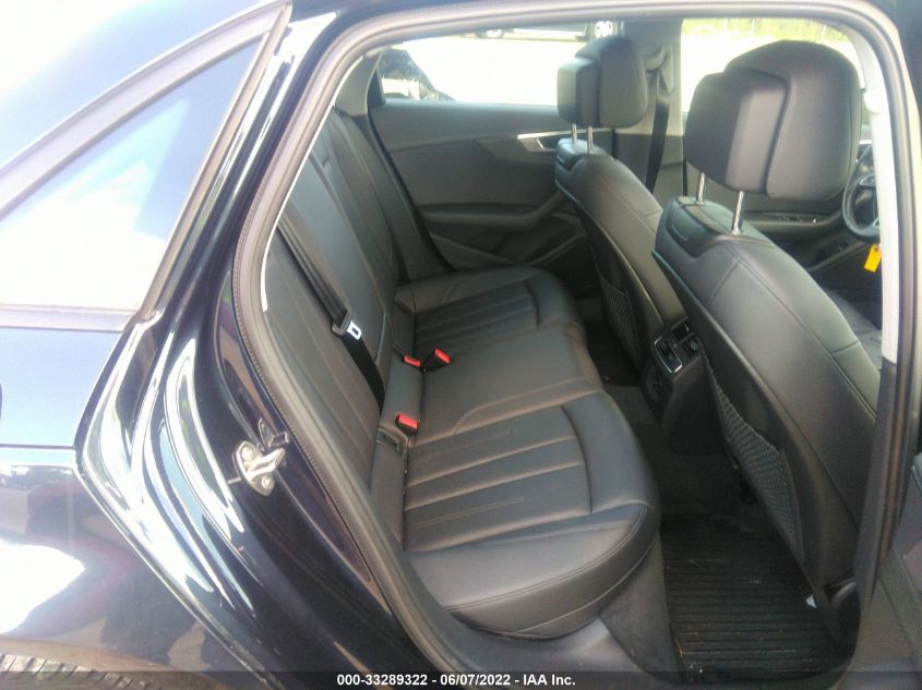 2018 AUDI A4 PREMIUM WAUKMAF49JA090660