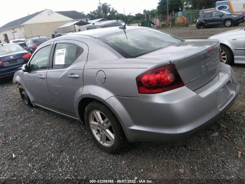 2013 DODGE AVENGER SXT 1C3CDZCB5DN572732