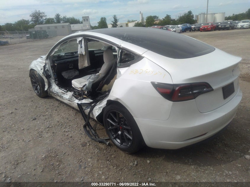 2021 TESLA MODEL 3 VIN: 5YJ3E1EB7MF045796