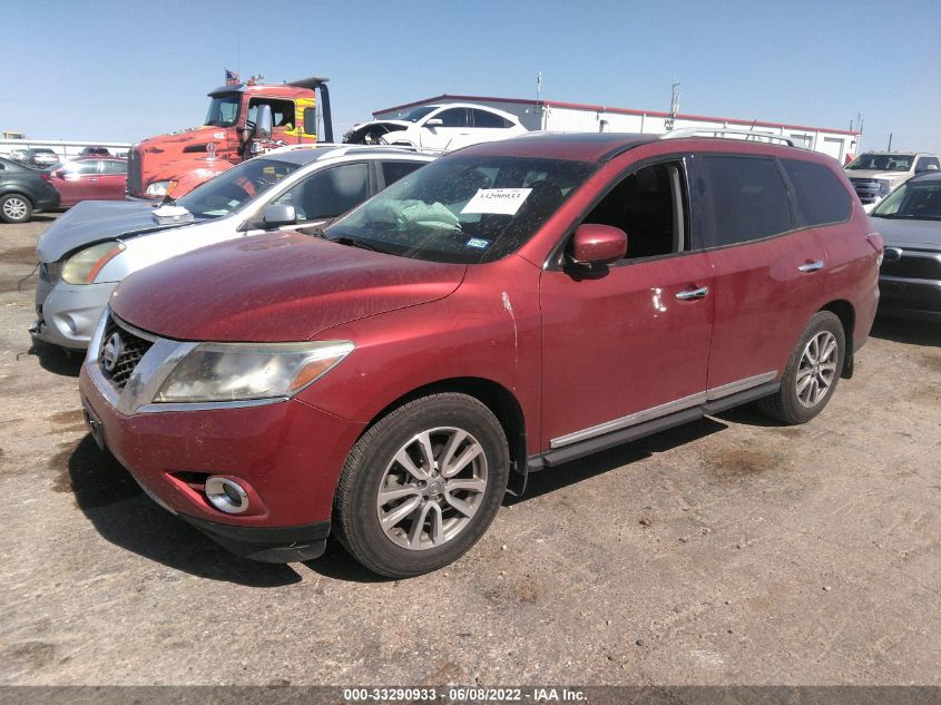 2014 NISSAN PATHFINDER SL 5N1AR2MN1EC641154