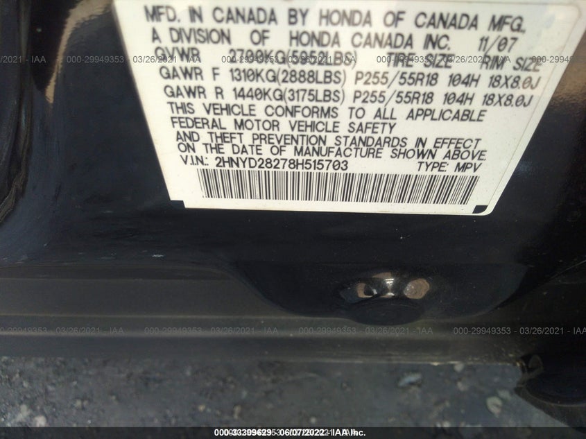 Acura Mdx 2008