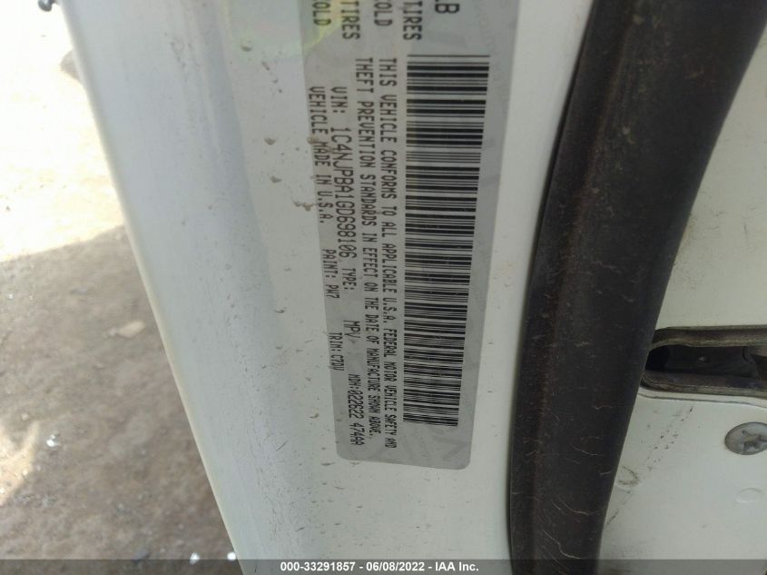 2016 JEEP PATRIOT SPORT 1C4NJPBA1GD698106