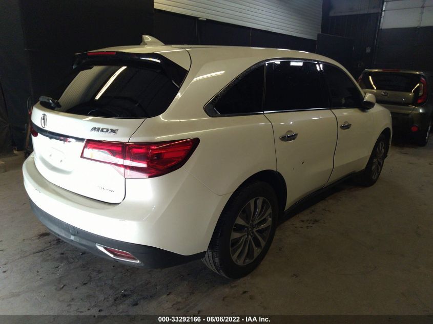 2014 ACURA MDX TECHNOLOGY 5FRYD4H48EB015620