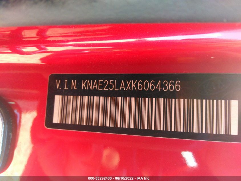 2019 KIA STINGER PREMIUM KNAE25LAXK6064366