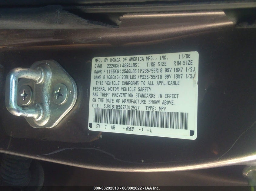 Acura Rdx 2007
