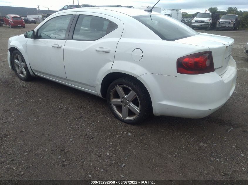 2013 DODGE AVENGER SE 1C3CDZAB2DN551727