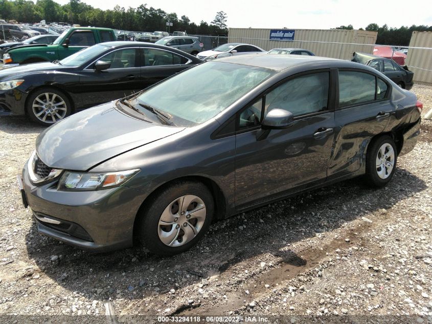 2013 HONDA CIVIC SDN LX 2HGFB2F55DH599760