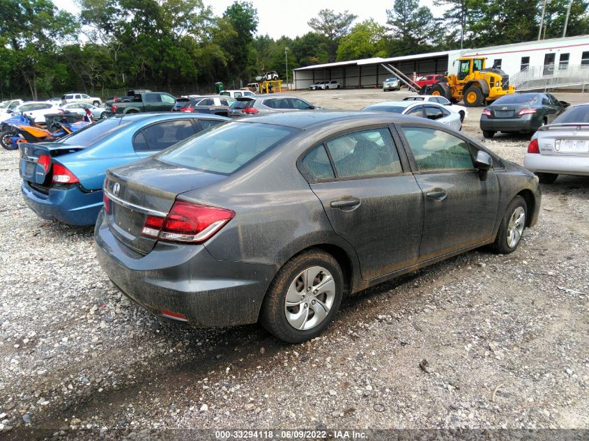 2013 HONDA CIVIC SDN LX 2HGFB2F55DH599760
