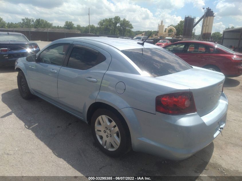 2013 DODGE AVENGER SE 1C3CDZAB7DN628981