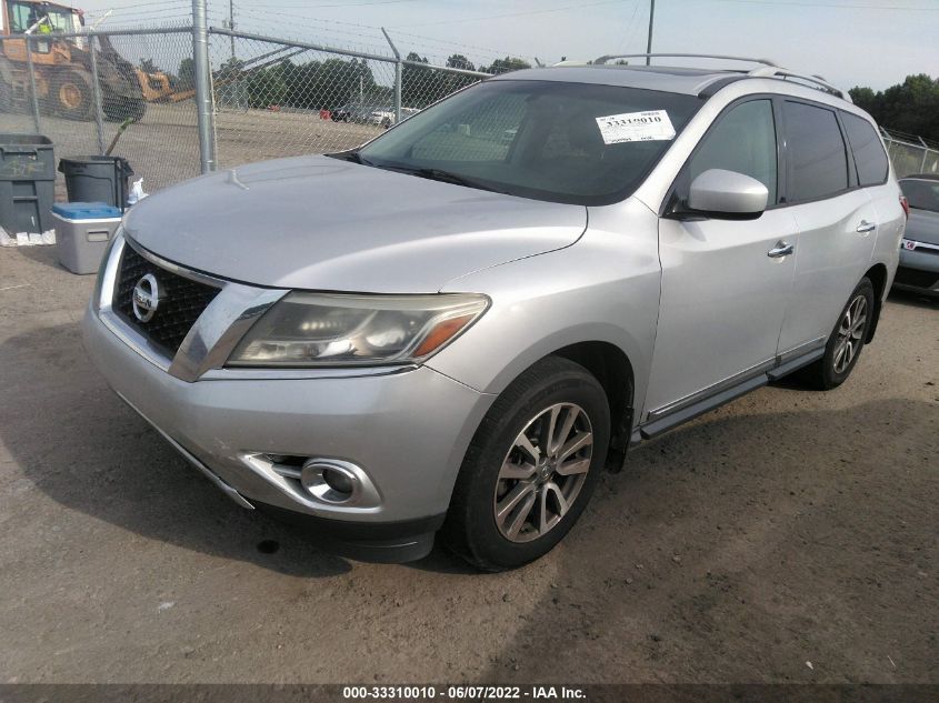 2013 NISSAN PATHFINDER SL 5N1AR2MN0DC672409