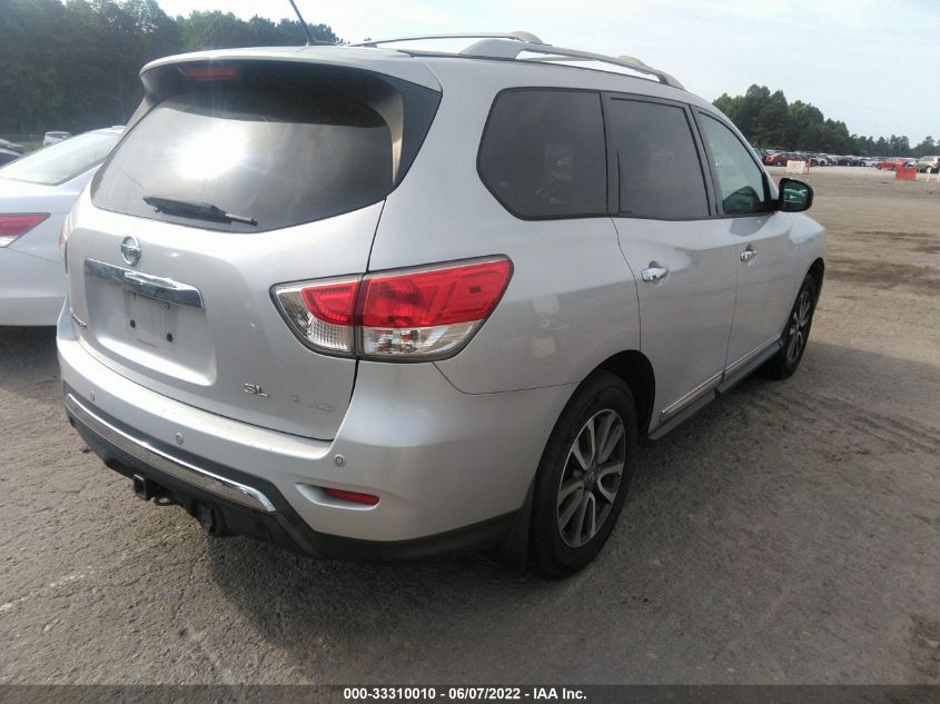 2013 NISSAN PATHFINDER SL 5N1AR2MN0DC672409