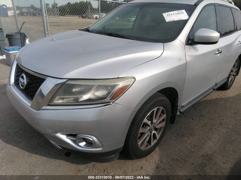 2013 NISSAN PATHFINDER SL 5N1AR2MN0DC672409