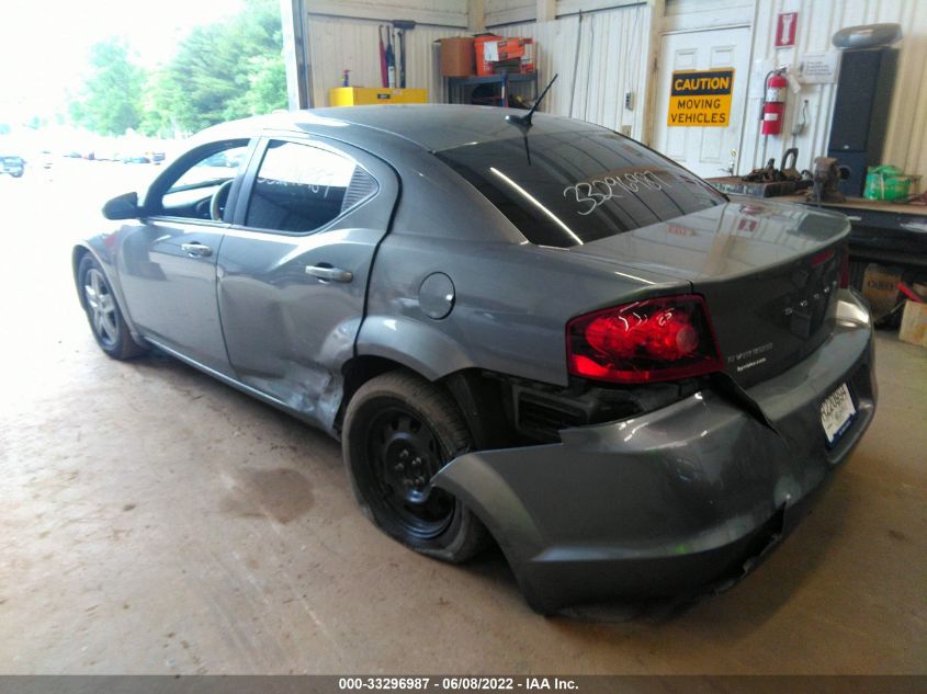 2013 DODGE AVENGER SE 1C3CDZABXDN536098