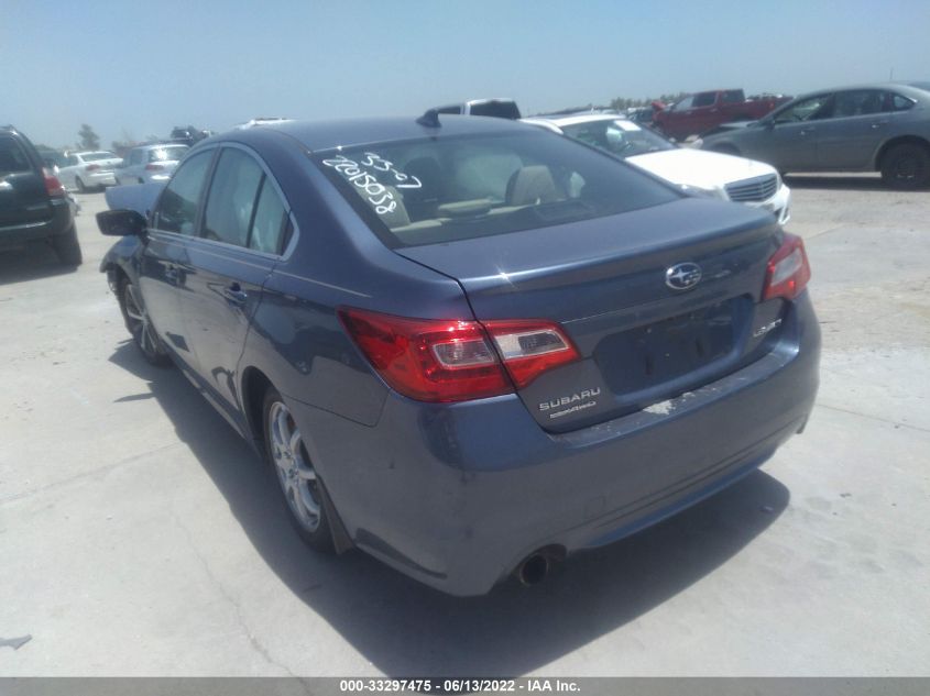 2016 SUBARU LEGACY 2.5I LIMITED 4S3BNBL65G3002874