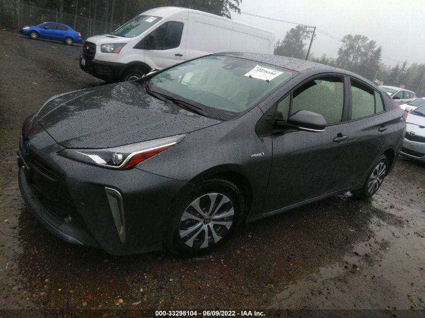 2021 TOYOTA PRIUS LE/XLE JTDL9MFU0M3024291