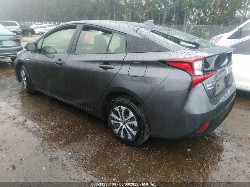 2021 TOYOTA PRIUS LE/XLE JTDL9MFU0M3024291