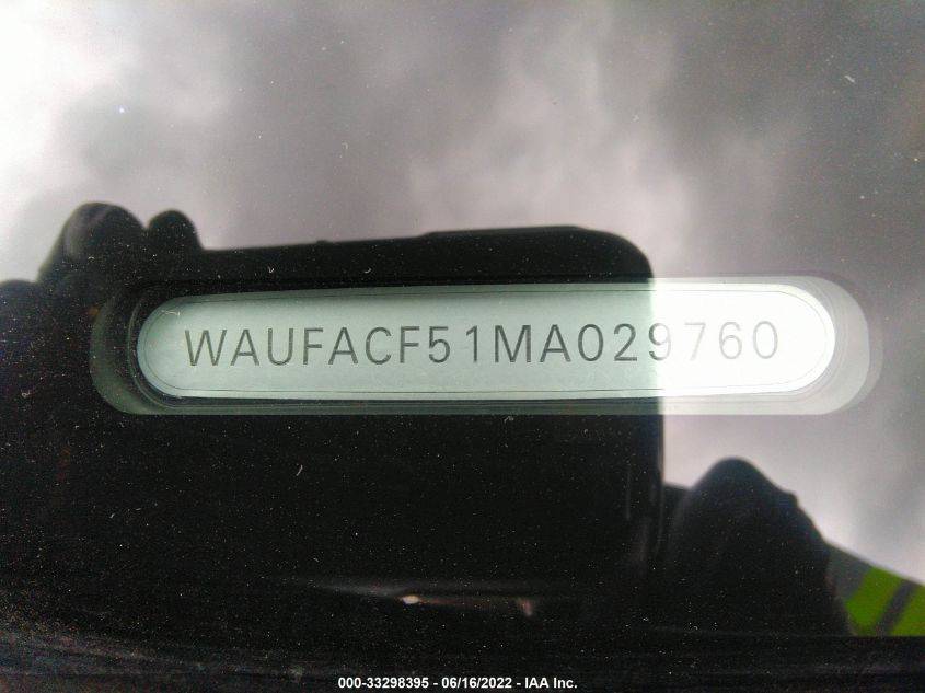 2021 AUDI A5 SPORTBACK S LINE PREMIUM PLUS WAUFACF51MA029760