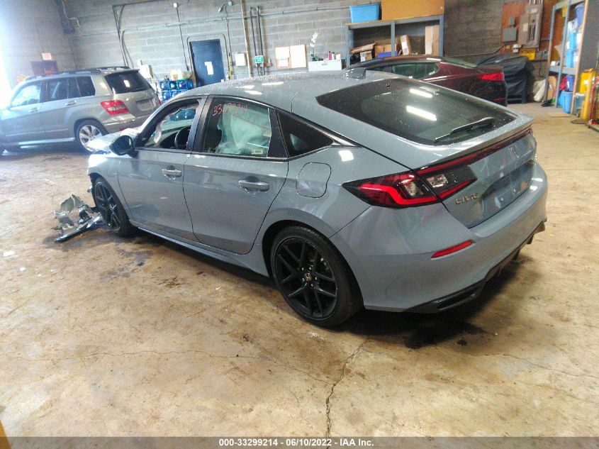 2022 HONDA CIVIC HATCHBACK SPORT 19XFL2H86NE008562