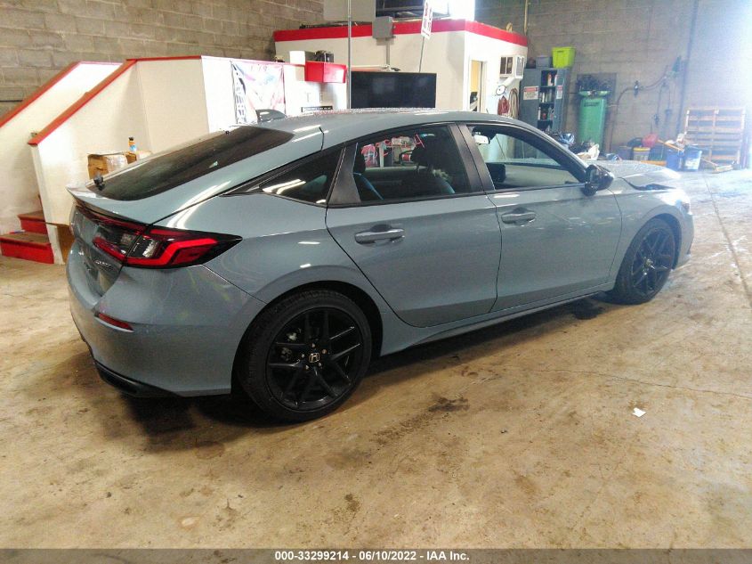 2022 HONDA CIVIC HATCHBACK SPORT 19XFL2H86NE008562