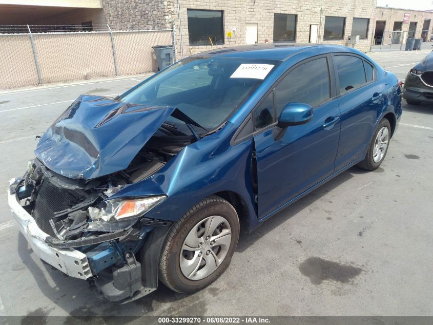 2013 HONDA CIVIC SDN LX 19XFB2F52DE257712