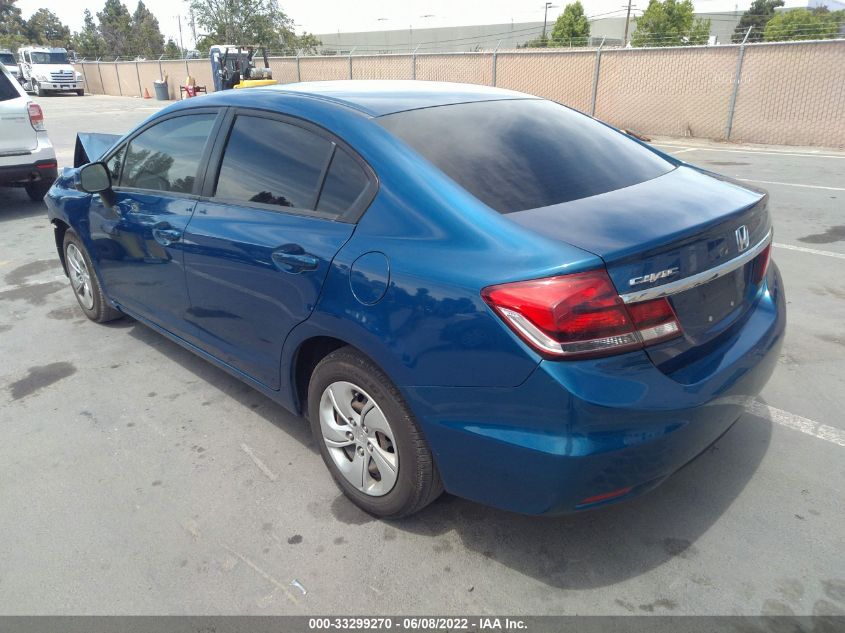 2013 HONDA CIVIC SDN LX 19XFB2F52DE257712