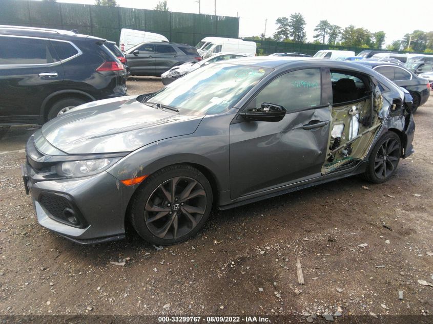 2018 HONDA CIVIC HATCHBACK SPORT SHHFK7H41JU409209