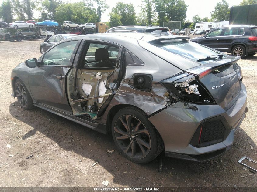 2018 HONDA CIVIC HATCHBACK SPORT SHHFK7H41JU409209