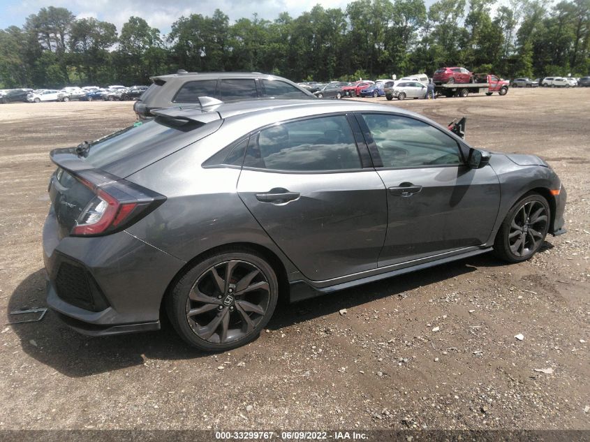 2018 HONDA CIVIC HATCHBACK SPORT SHHFK7H41JU409209