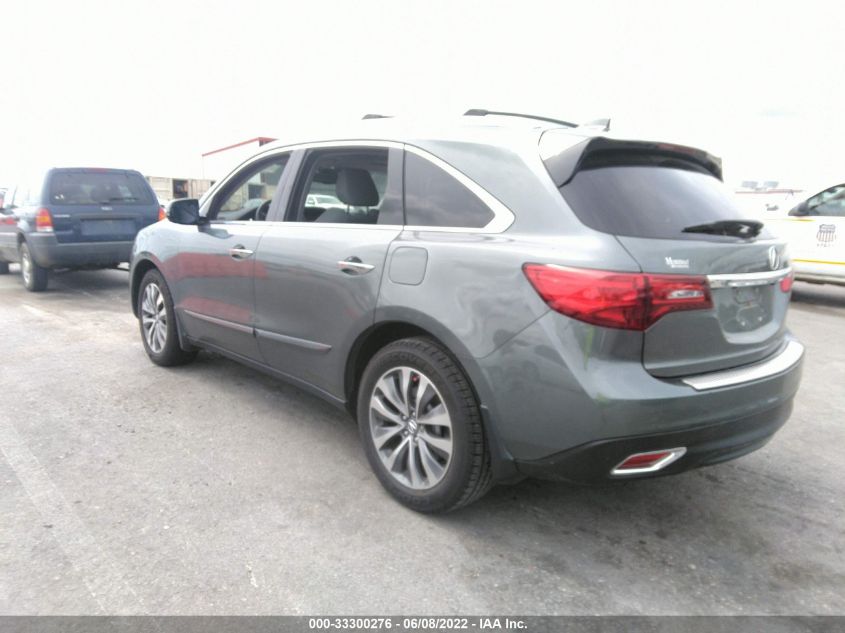 2014 ACURA MDX TECH PKG 5FRYD3H48EB011254