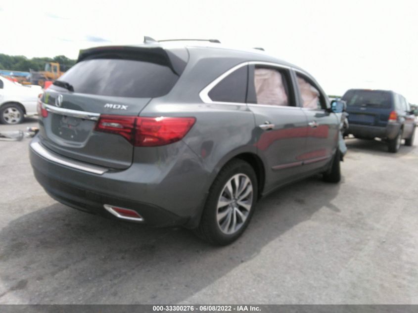 2014 ACURA MDX TECH PKG 5FRYD3H48EB011254