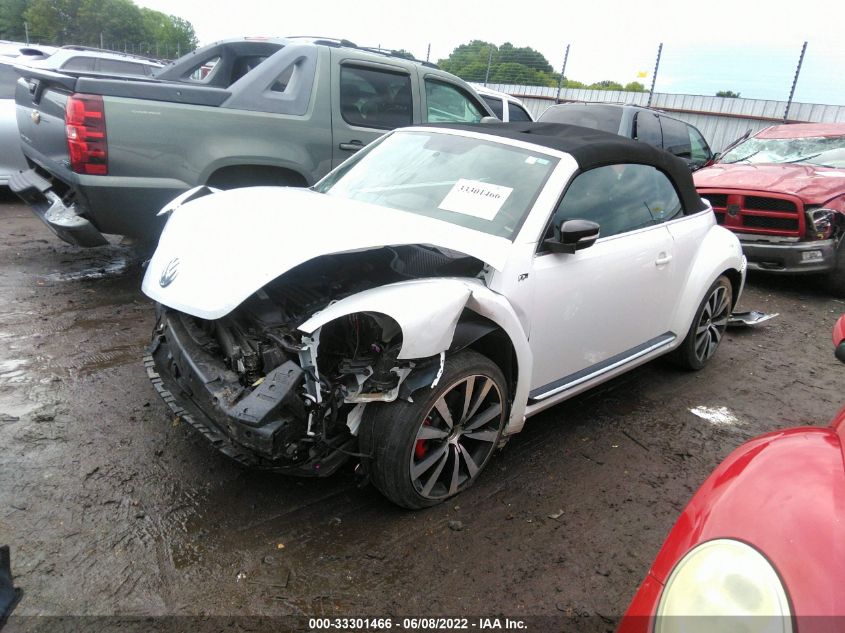 2015 VOLKSWAGEN BEETLE CONVERTIBLE 2.0T R-LINE W/SOUND/NAV 3VW7S7AT5FM818059