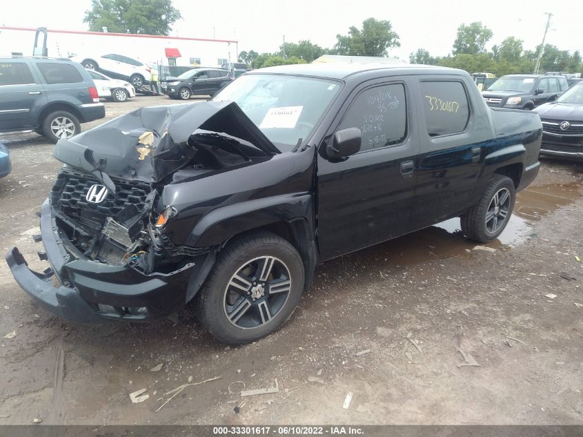 2014 HONDA RIDGELINE SPORT 5FPYK1F75EB014922