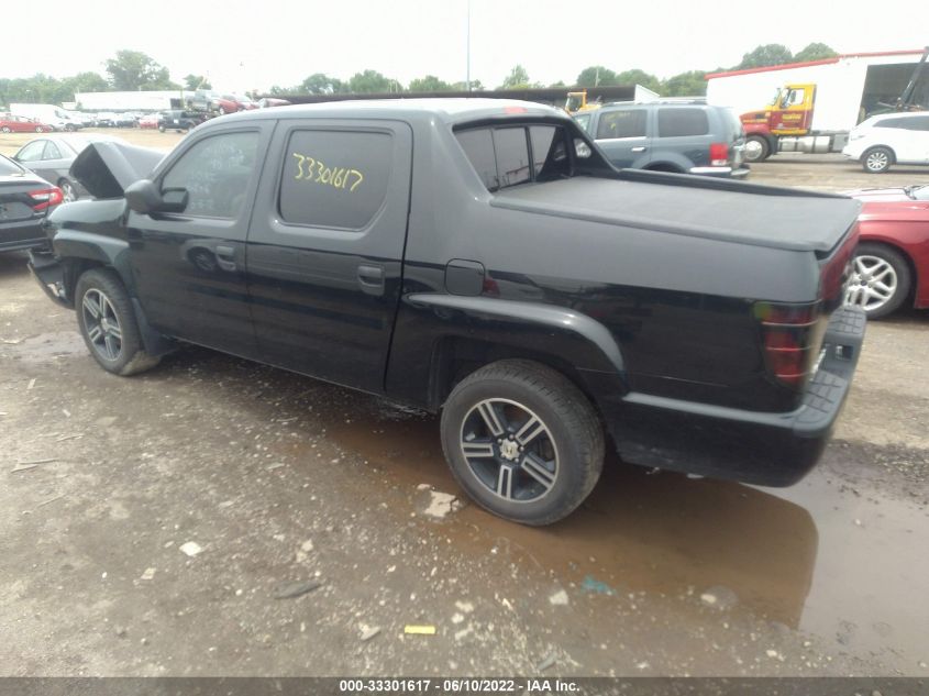2014 HONDA RIDGELINE SPORT 5FPYK1F75EB014922