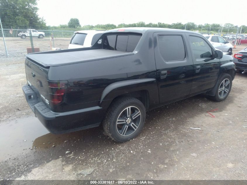 2014 HONDA RIDGELINE SPORT 5FPYK1F75EB014922