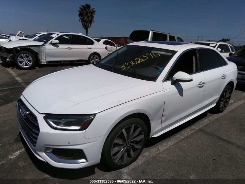 2021 AUDI A4 SEDAN PREMIUM WAUABAF49MN010045